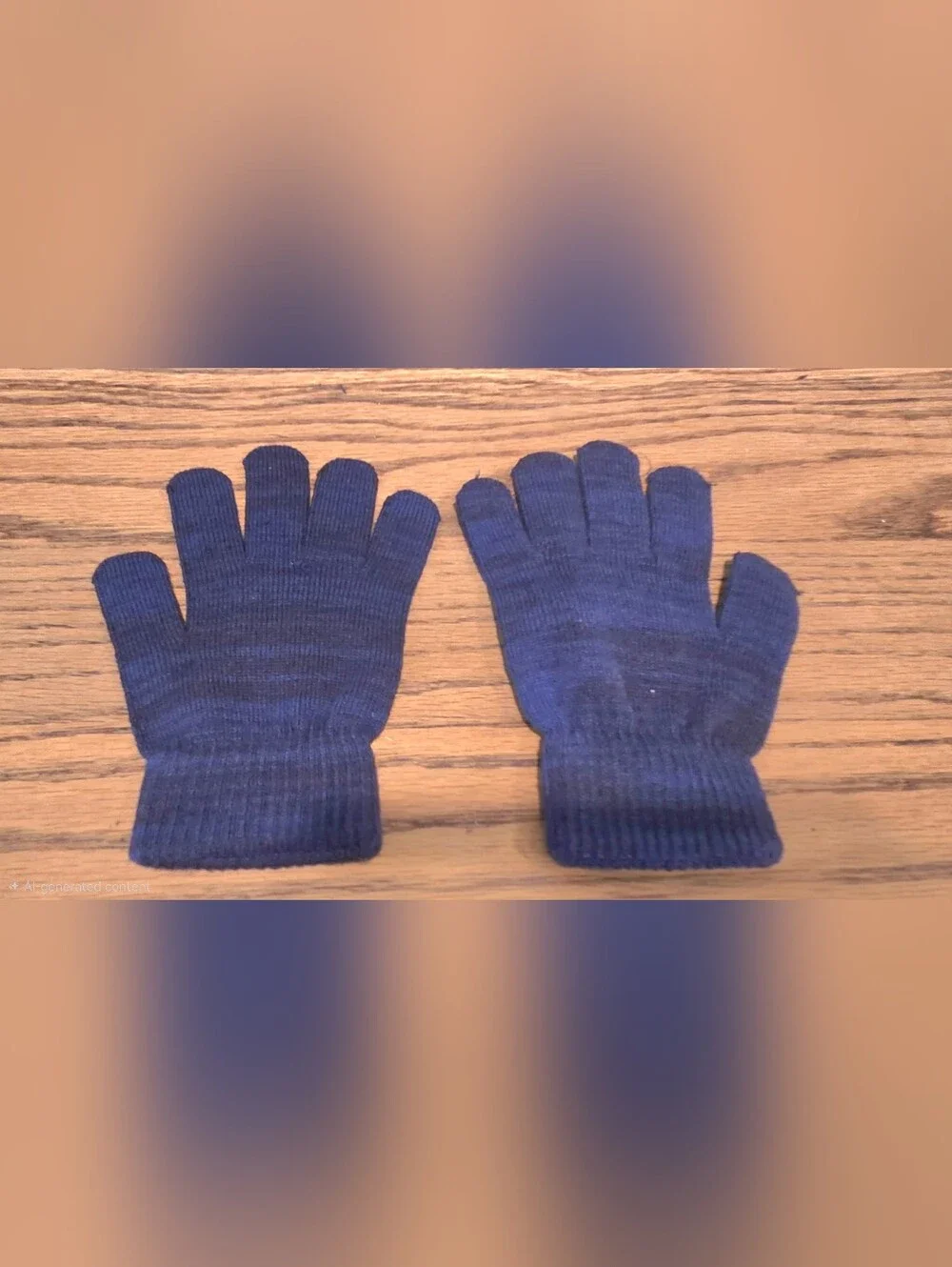 Nike - Youth - Knit Gloves - Blue